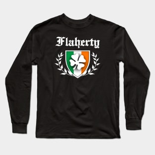 Flaherty Shamrock Crest Long Sleeve T-Shirt